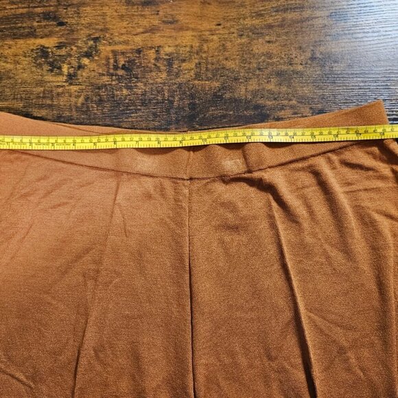 Target Rust Orange Knit Wide Pants Culottes S and XXL - Picture 4 of 9